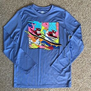 Athletic Works Blue Graphic Kids Shirt